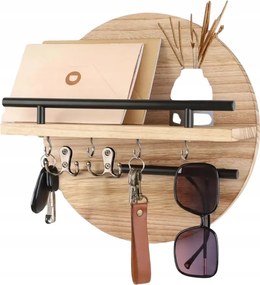 Dikom Kulcstartó Előszobába Fa Polccal Boho Loft