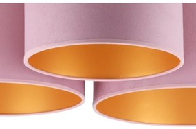 Duolla - Mennyezeti lámpa ROLLER TRIO 3xE27/60W/230V rózsaszín