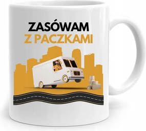 Ajándék Bögre Futárnak Fényképes Nyomtatott Csomagokkal