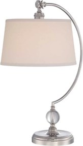 Quoizel JENKINS QZ-JENKINS-TL-PN Asztali lámpa 1x60W/E27