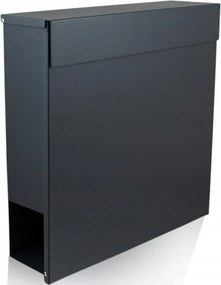 Modern antracit postaláda újságtartóval