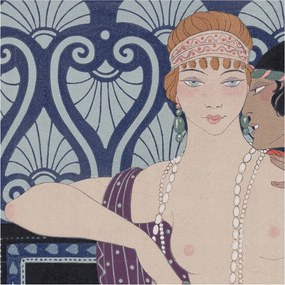 Divatos 3D Fali Tapéta Művészi pár 250x250 Ragasztóval