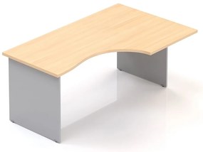 Visio LUX ergonomikus asztal 160 x 100 cm, jobb, tölgy