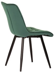 Modern zöld bársony étkezőszék – CT-384