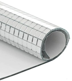 Tükör Mozaik Csempe Geometrikus 12 pcs Ezüst 30 x 30 cm Üveg