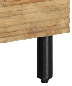 barna tömör mangófa TV-szekrény 80 x 33 x 46 cm