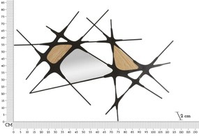 Fali vas panel absy 114x2x80cm