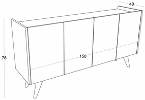 Pekin White szekrény