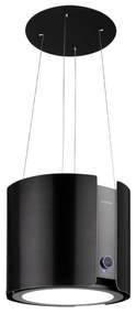 Klarstein Skyfall, sziget páraelszívó, Ø 45 cm, légkeringetés, 402 m³/ó, LED, nemesacél, fekete