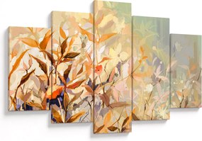 Kép - Festett növények (150x105 cm)