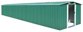 zöld horganyzott acél kerti fészer 257 x 779 x 181 cm