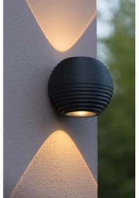 Lucide 17804/06/30 - LED kültéri fali lámpa AYO 2xLED/3W/230V fekete