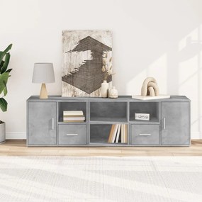 betonszürke szerelt fa sarokszekrény 160 x 40 x 45 cm