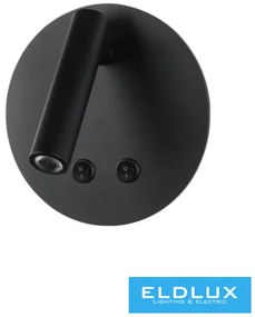 UNIVERSO Fali lámpa 8w 720lm 3000K IP20 fekete 2 év