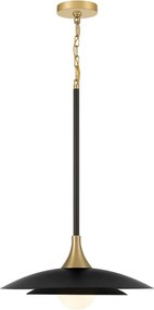 Quintiesse Welsh QN-WELSH-P-BK Függőlámpa 1x15W/LED 3000K 750lm IP20