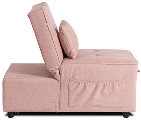 Ágyazható Fotel Rózsaszín Színben. IBERIS 67 cm