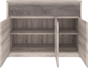 Komód 3D2S, nairobi gesztenye/onix, JESI NEW