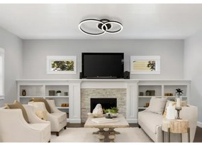 Globo 48039-30 - LORETTA LED mennyezeti lámpa 30W, 33x50 cm, fekete