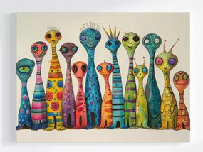 Poszter Vicces Lények Idegenek Ufo Játék Mese 80x60