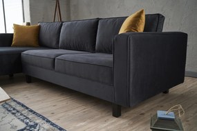 Sarokkanapé Kale Velvet Balos - Antracit