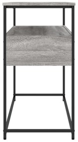 szürke sonoma szerelt fa tálalóasztal 100x40x75 cm