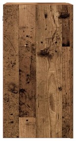 antik fa színű szerelt fa TV-szekrény 30,5 x 30 x 60 cm