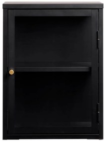 Fekete fém függő tálalószekrény 45x60 cm Carmel – Unique Furniture