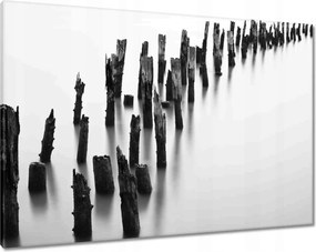 Vászonkép 100x70 Hullámtörő tenger Tájkép