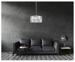 Fehér függőlámpa fém búrával Marisa – GTV