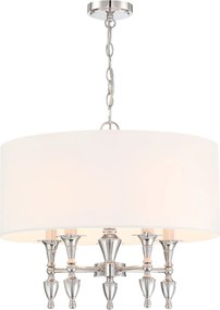 Cosmolight klasszikus csillár austin nikkel cosp05173ni-wh