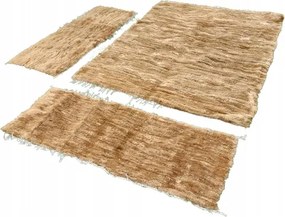 Ágytakarók Pihenőre Báránybőr Szőtt Világos Barna