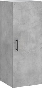 vidaXL betonszürke fali szekrény 34,5 x 34 x 90 cm
