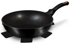 Berlinger Haus Black Rose Collection Wok serpenyő márvány felülettel, 30 cm