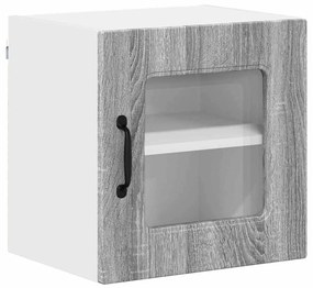 Fali konyhaszekrény 2 pcs Szürke Sonoma 40 x 31 x 40 cm Faanyag