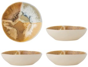 Krémszínű kőedény tálka szett 4 db-os 625 ml Lacey – Bloomingville