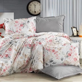 Porto rózsaszín pamut ágyneműhuzat 200x140cm+90x70cm TiaHome