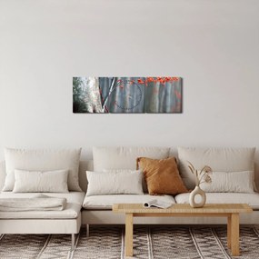Kép - Ősz (órával) (90x30 cm)