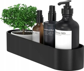 Fürdőszobai Zuhany Akasztós Polc Fekete Pl