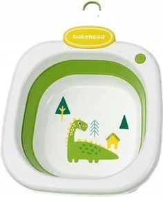 Összecsukható tál Szilikon Mosó- és Vegyszertartó Zöld Babyhood