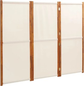 vidaXL fehér 3 paneles térelválasztó 210 x 180 cm