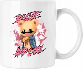 Bögre Princesa Divatos maci fehér 330ml