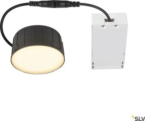 SLV 1007508 DOWNLIGHT Kültéri Mennyezetbe Építhető Lámpa Fekete LED IP54