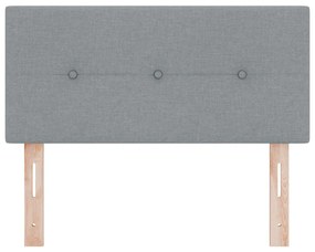 Fejtámla Gombos Puffasztott Világosszürke 90 cm Szövet