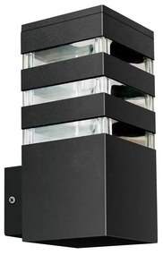 TEKSAS kültéri fali lámpa 1xE27/12W/230V IP44 antracit