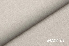 Galin kárpitozott lebegő ágy 140x200 - bézs, könnyen tisztítható Maya 01 szövet