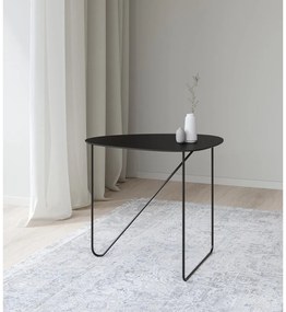 Fekete fém dohányzóasztal 37x44 cm Curve M Bull – LIND DNA