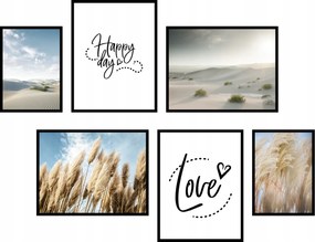 6 db-os poszter szett gyönyörű idézetek kép szett