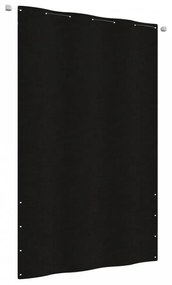 Fekete oxford-szövet erkélyparaván 140 x 240 cm