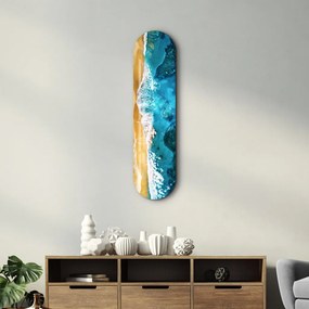 Beach edzett üvegkép, 20 x 80 cm