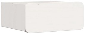 Éjjeli asztal 2 pcs Fehér 39 x 34 x 16.5 cm Tömör fenyőfa